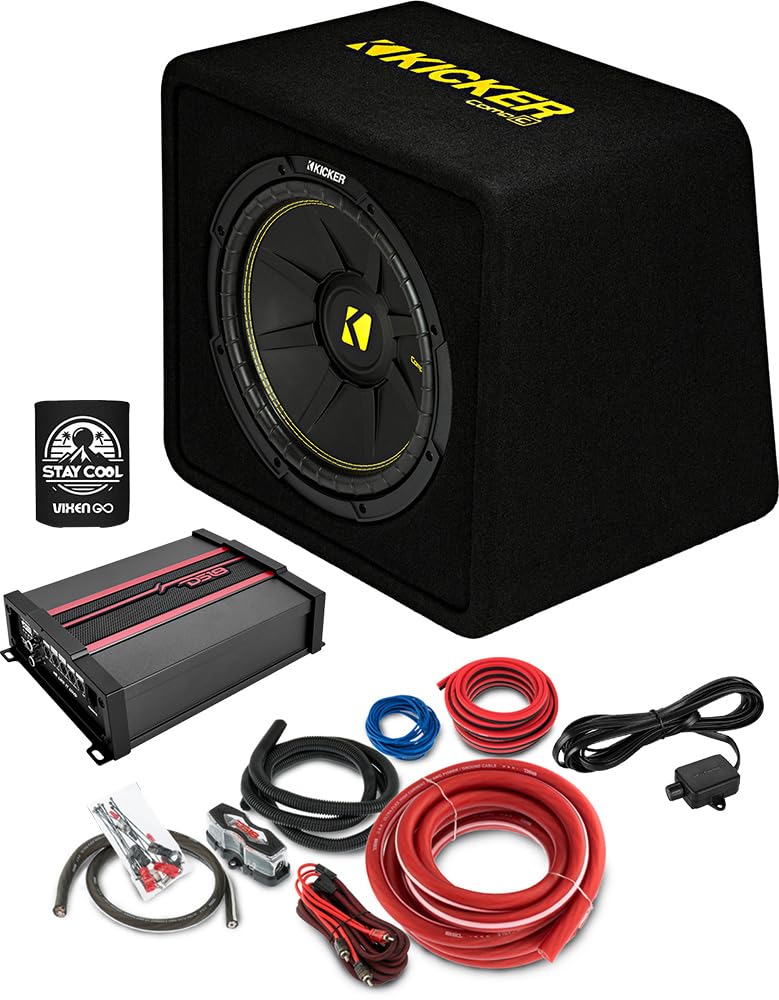 中古美品 KICKER サブウーファー アンプ付き KICKER サブウーファー アンプ